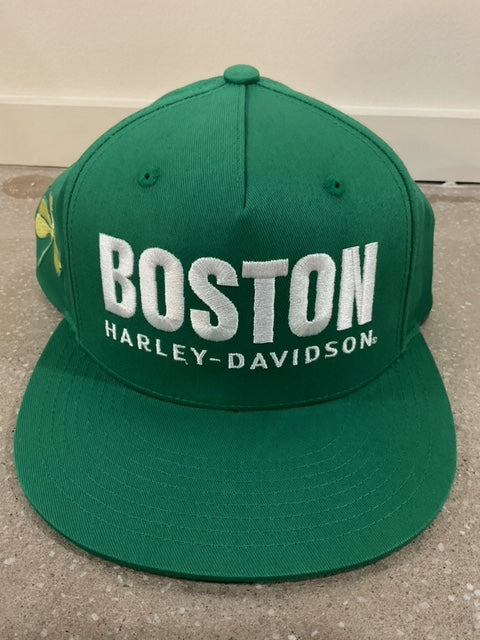 BOSTON H-D CUSTOM GREEN  CLOVER HAT