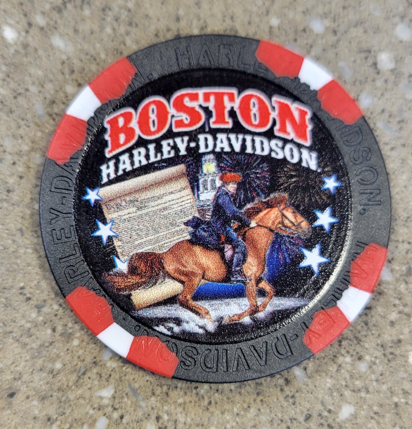 New Paul Revere Poker Chip